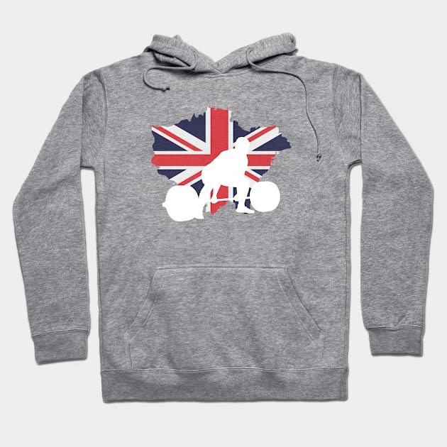 UK Flag Deadlift - Powerlifting Hoodie by High Altitude